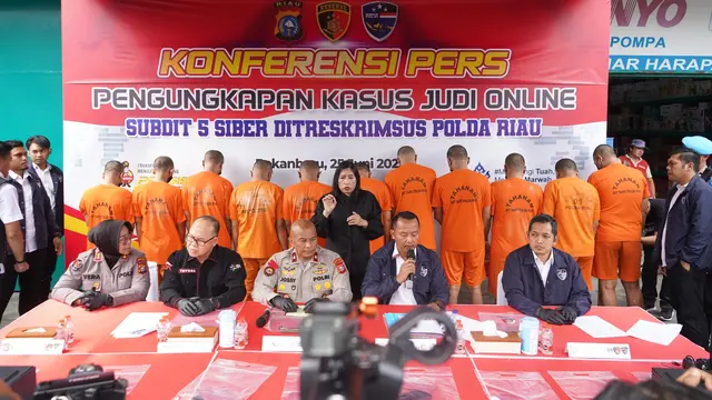Bongkar Jaringan Judi Online Higgs Domino: 12 Tersangka Ditangkap Polda Riau